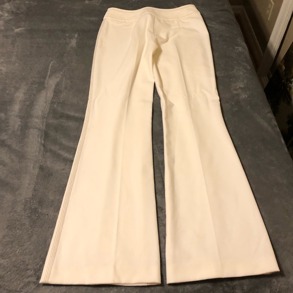 Bebe Ivory Triple Side Stitch Pants- New - Sz 0 - Picture 2 of 13